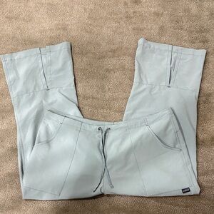 Patagonia women’s flared grey cropped pants size 12